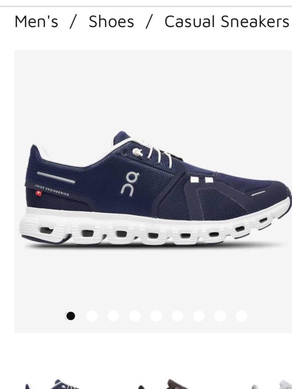 On clouds men’s shoes size 12